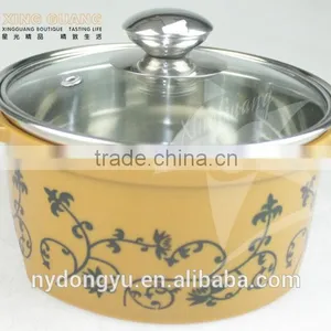 Flower Stainless Steel Cooking Pot /16cm Diameter Ynxn Stainless Steel Cooking Pot/ Fancy Dinnerware thumbnail-5