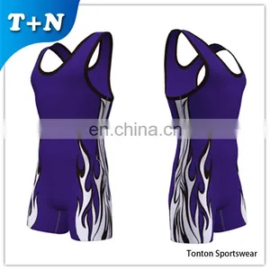 Customized Design Full Sublimation Men Wrestling Singlet thumbnail-2