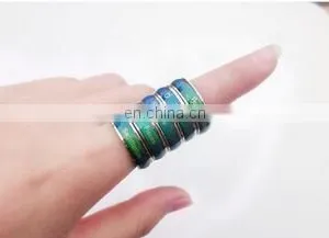 Aquarius Zodiac Ring Titanium Steel Couple Temperature Change Color Mood Ring thumbnail-4