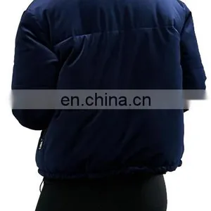 Chinese Manufacturer Women Padding Velvet Jacket Wholesale thumbnail-3