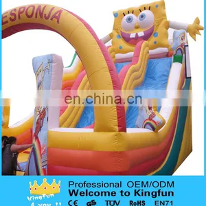 Popular Inflatable Sponge Carton Slide for Kids thumbnail-3