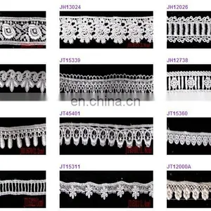 Elastic Black Dress Material 3 cm Nylon Lace Braid thumbnail-2