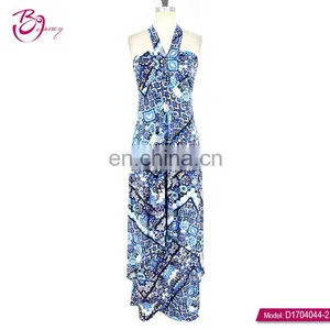Polyester Bandeau Style High Quality One Piece Lady Frock Dress thumbnail-3