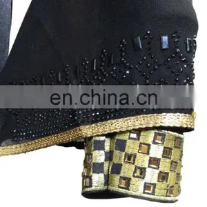 Designer Collections Dubai Burkha With Diamond Stone Work / Casual Daily Occasion Wear Abaya For Women (dubai Abaya 2017) thumbnail-4