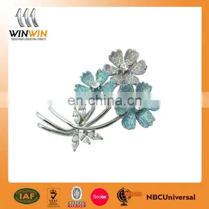 Beautiful Flower Star Shape Free Sample Diy Metal Lapel Pin thumbnail-1