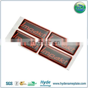 Custom Printing Epoxy Nameplate Sticker With 3M Adhesive thumbnail-1