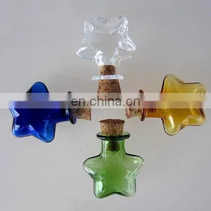 2ml Five Point Star Perfume Glass Bottle With Cork thumbnail-1