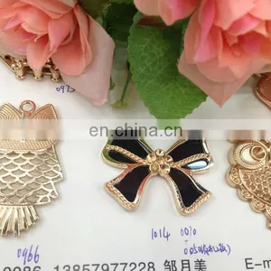 Hot Sell Owl Bow Gold Color Metal Garment Accessories Belt Buckle Sew on or Pin on or Nail on Clothing Bags or Shoes thumbnail-1
