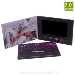 Promotional Custom Digital Greeting 7 Inch TFT Screen Lcd Book Video Brochure Card Mailer thumbnail-2