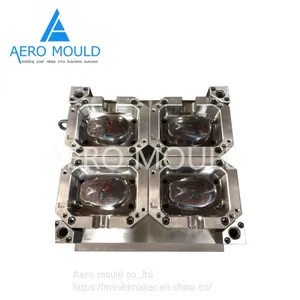 Double Color Plastic Lunch Box Container Injection Mold thumbnail-2