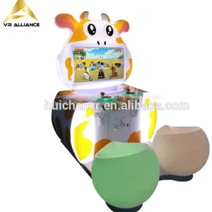 Indoor Amusement Coin Pusher Attractive Lovely Cow Kids Arcade Game Machine thumbnail-3