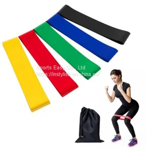 Colorful 5pcs 100% Natural Latex Resistance Bands for Home Gym Workout thumbnail-3