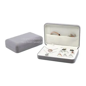 Velvet Jewelry Box Storage Box High-end Exquisite Earrings Ring Bracelet Necklace Simple Portable Small Jewelry Box thumbnail-2