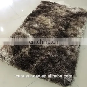 Cheap China 100% Polyester Long Pile Tie-dying PV Plush Rug Area Carpet thumbnail-1