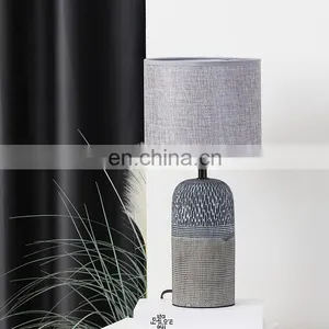 Hot Sale Fancy Ceramic Desk Lamp Antique Design Grey Lighting Table Lamp for Home Bedside thumbnail-1