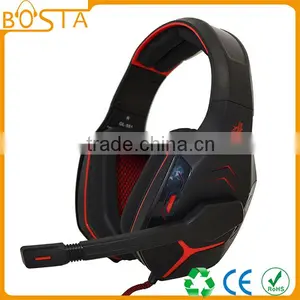 Promotional Stereo Fancy Stereo Cheap Private Mould Patent Laser Glowing Gaming Headsets thumbnail-1