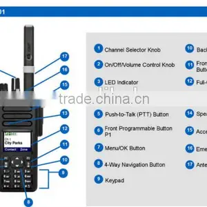 Motorola Walkie Talkie With With GPS & Bluetooth DP4801/XIR P8668/XPR7350 thumbnail-6