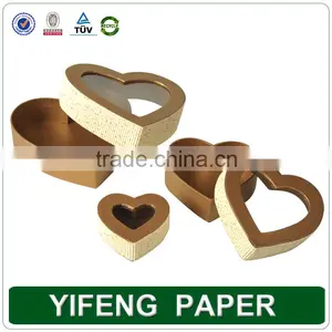 Wholesale Custom Storage Distribution Kraft Paper Gift Heart Shaped Packaging Chocolate Box thumbnail-1