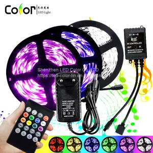 Amazon 12v 30LED Smd 5050 Rgb Led Strip Set tv Led Backlight Strip Back Mood Lighting LED Strip Kit thumbnail-1