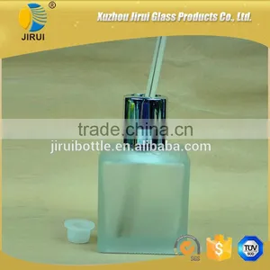 200ml Frosted Square Shape Glass Bottles With Silver Cap Supplier's Choice thumbnail-1