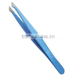 Fine Eyebrow Tweezer, Hair Removal Tweezer, Slanted Tweezer thumbnail-1