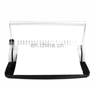 Wholesale Portable Office Use Desktop Book Notebook Steel Knife Binder Manual Comb Binding Machine thumbnail-4