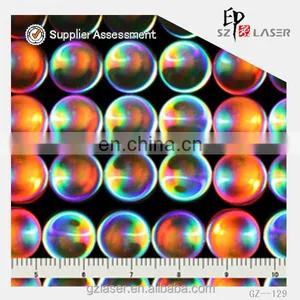 YXCP-259 Lens Pattern Nickel Hologram Shim for Embossing Sticker thumbnail-1
