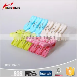 12pcs V Design Assorted Plastic Color Clothes Clips Pegs Supplier's Choice thumbnail-1