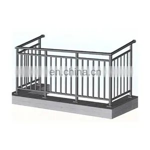 Best Choice Exceptional Quality Modern Tubular Steel Railing Outdoor Indoor Metal Railing From China Manufacturer thumbnail-1