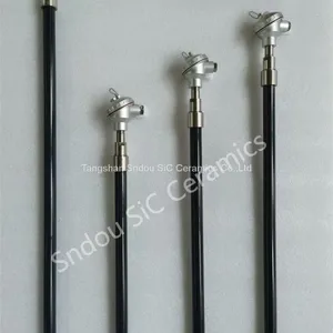 Sylon Ceramic Protection Tubes, Silicon Nitride Ceramic Tubes, Si3N4 Stalk Tubes, Heating Protective Tube thumbnail-1