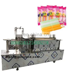 Factory Shanghai High Speed Plastic Soft Tubes Ice Lolly or Ice Pop or Popsicle Yogurt Filling and Sealing Packing Machine thumbnail-1