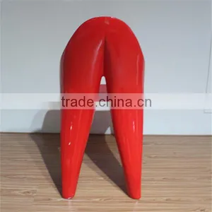 High Quality Fancy Unique Design Fiberglass Tongue Chair thumbnail-2