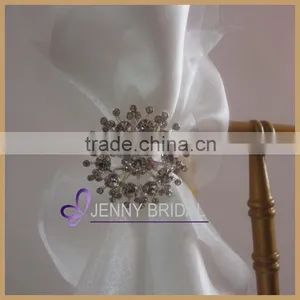 C147D White Wedding Chair Brooch Sash for Sale thumbnail-5