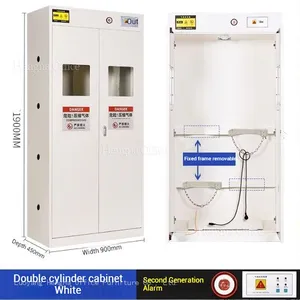 Medical Single Bottle Gas Cylinder Locker-GSC287 With Portable Loading Pedal & 85dB High-decibel Alarm for Clinical Diagnostic Center thumbnail-2