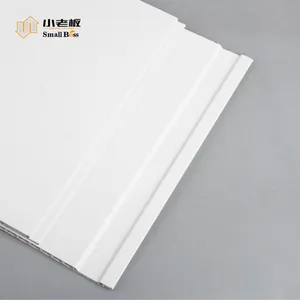 12'' Easy and Quick Installation PVC Wall Panel White Black Interlocking for Commercial Use thumbnail-4
