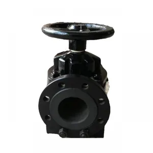 Cast Iron Flange Manual Rubber Lined PN16 Diaphragm Valve thumbnail-3
