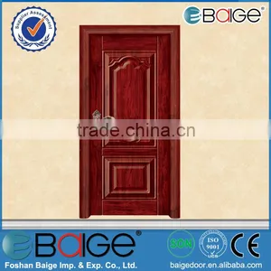 BG-SW9630G Bedroom Flush Steel Wooden Door thumbnail-1
