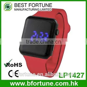 LP1427 Hot Product Plastic Case Digital Movement Led Watch thumbnail-1
