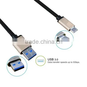 Nylon Moblie USB 3.0 Type C Transfer Data Cable for Mackbook thumbnail-4
