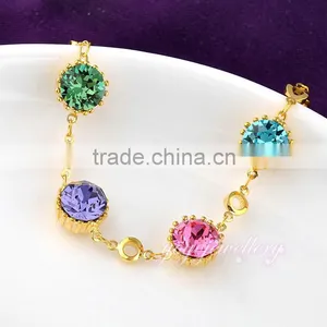 Colorful Gemstone Ladies Women Bracelet Models thumbnail-2