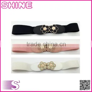 Korean Fashion Belt ,Sweet Flower Women's Casual Elastic Slimming Belt thumbnail-1