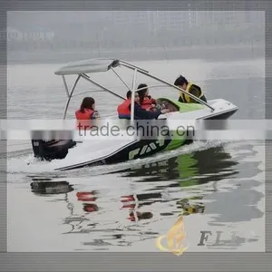 Small Open Sport Speed Fiberglass Boat 15ft thumbnail-1