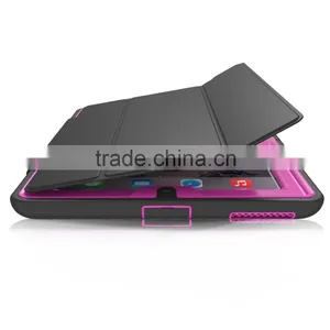 Luxury Wake Sleep Function Folding Stand PU Leather PC Back Cover Shockproof Protective Case For IPad 2/3/4 TB-0278 thumbnail-6