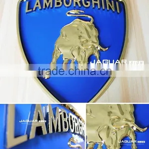 Professional Sign-making Luxury Metal Effect Lamborghini Logo Car Emblems thumbnail-2