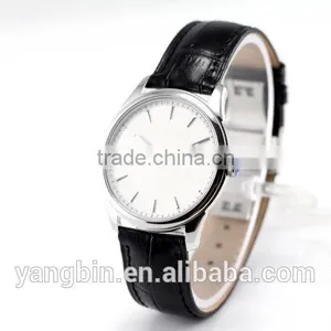2015 Hot Selling Men Stainless Steel Leather Band Factory Watch thumbnail-4