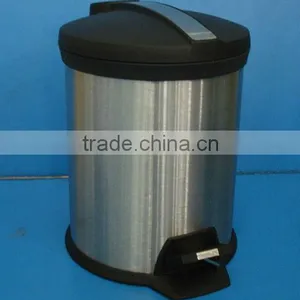 High Quality Foot Pedal Outdoor Stainless Steel Dustbin thumbnail-1