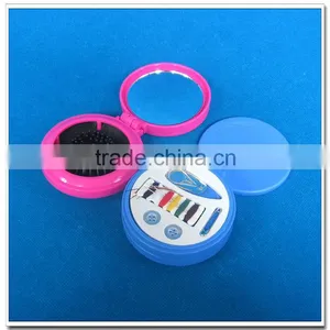 Cheap Plastic Mini Sewing Kits With Hair Brush and Mirror Quality Choice thumbnail-1