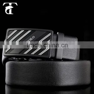 Latest Men's Fashion Black Embossed Leather Belt Custom Belt for Wholesale thumbnail-3