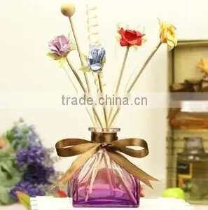 100ml Colorful Crimp Neck Glass Reed Diffuser Bottle With Lid thumbnail-1