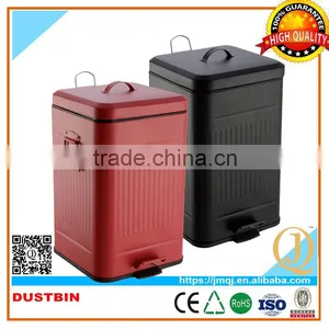 20L Metal Foot Pedal Dustbin for Waste Office Waste Garbage Bin For Sale thumbnail-1